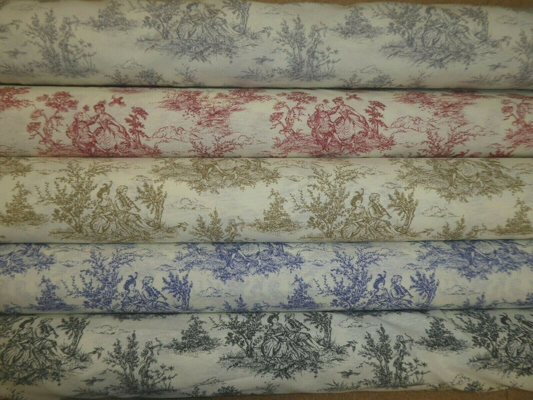 Toile De Jouy Tablecloth Vintage Tablecloth French Etsy