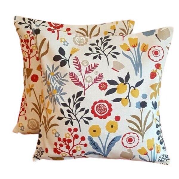 Red Cushion Cover Etsy