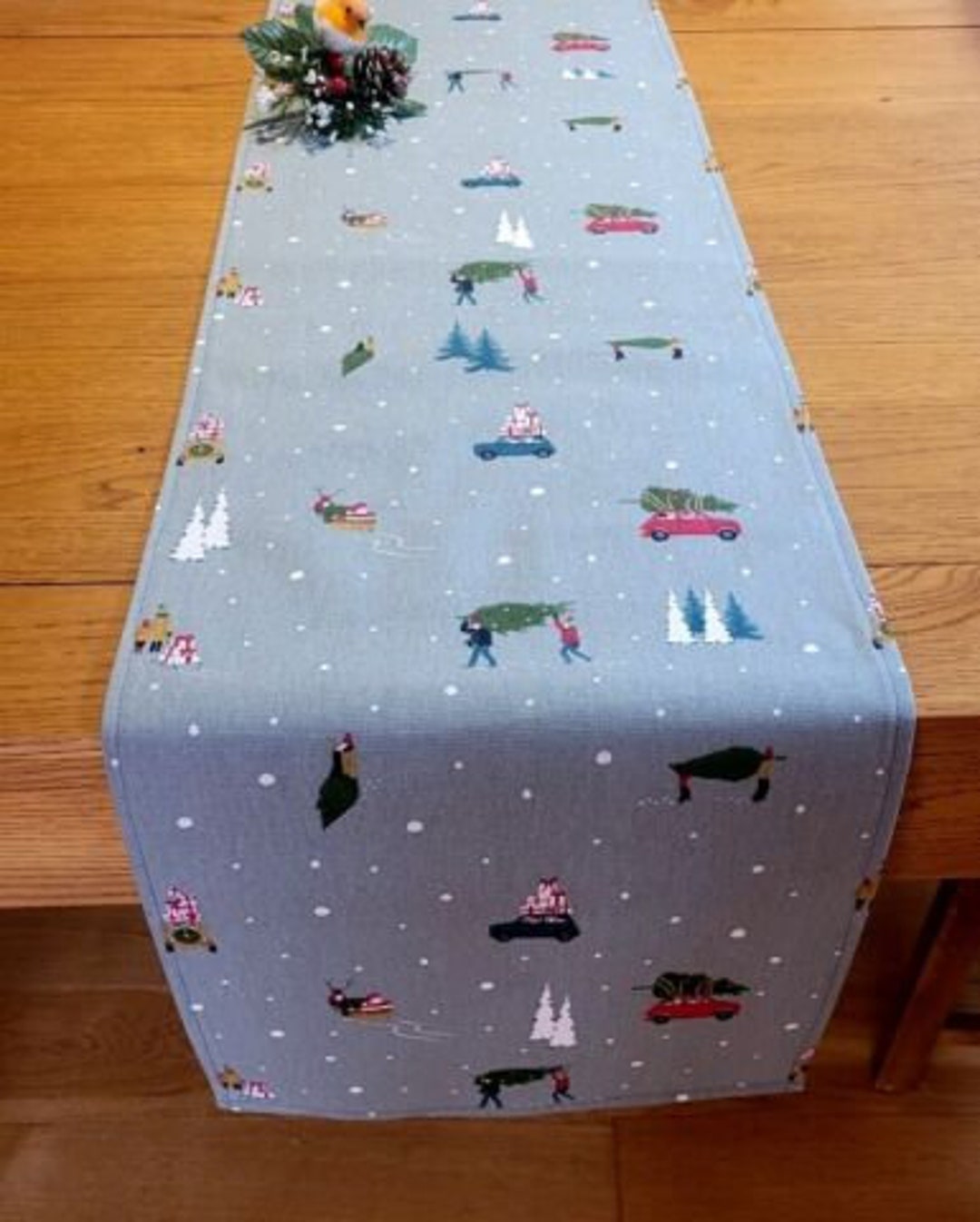 Sophie Allport Home for Christmas Table Runner Christmas Etsy UK