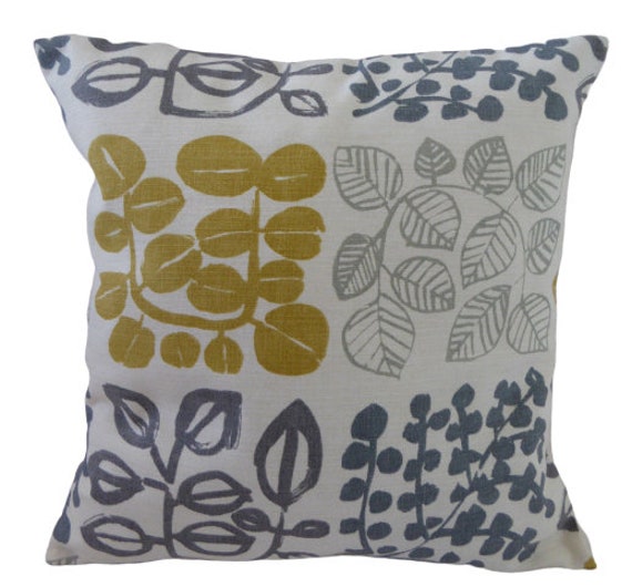 16/" 18/" 20/" New Cushion Cover Red Beige Grey Geometric Print Handmade