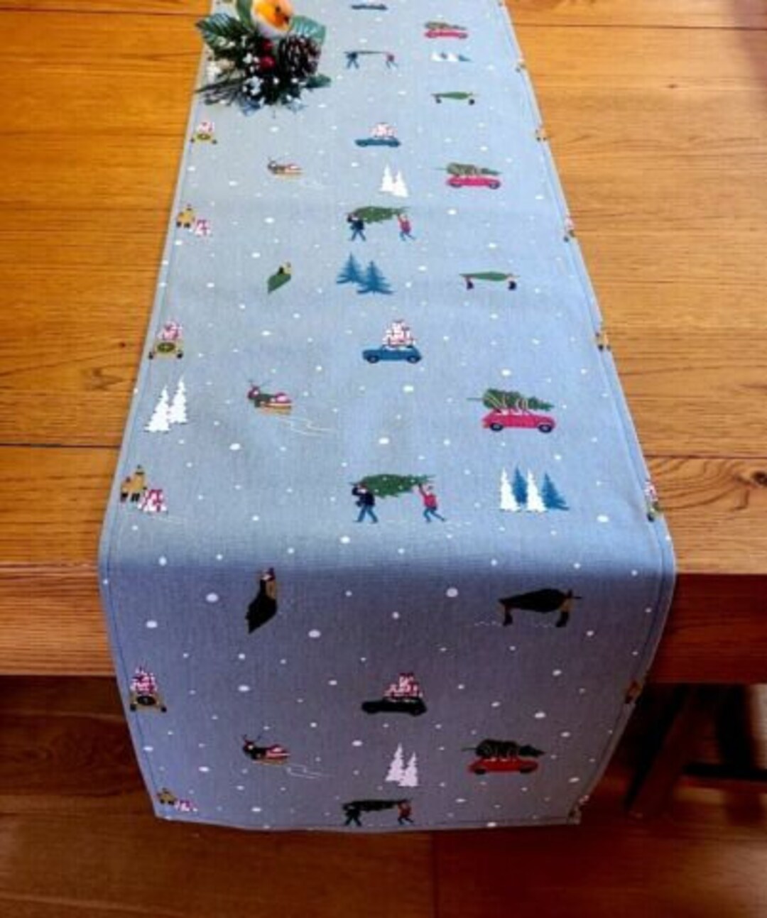 Sophie Allport Home for Christmas Table Runner Christmas Etsy