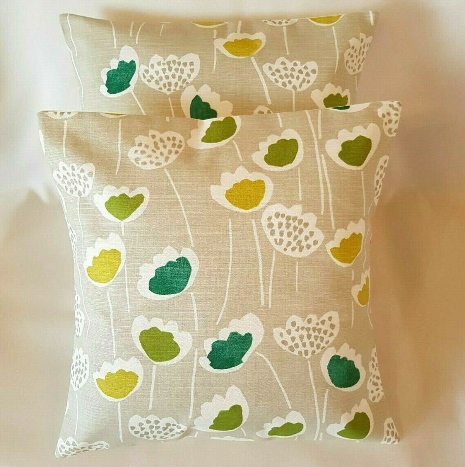 14 16 18 New Cushion Cover Beige Green Lime Etsy