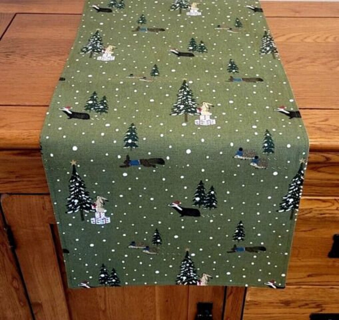 Sophie Allport Festive Forest Table Runner Christmas Etsy