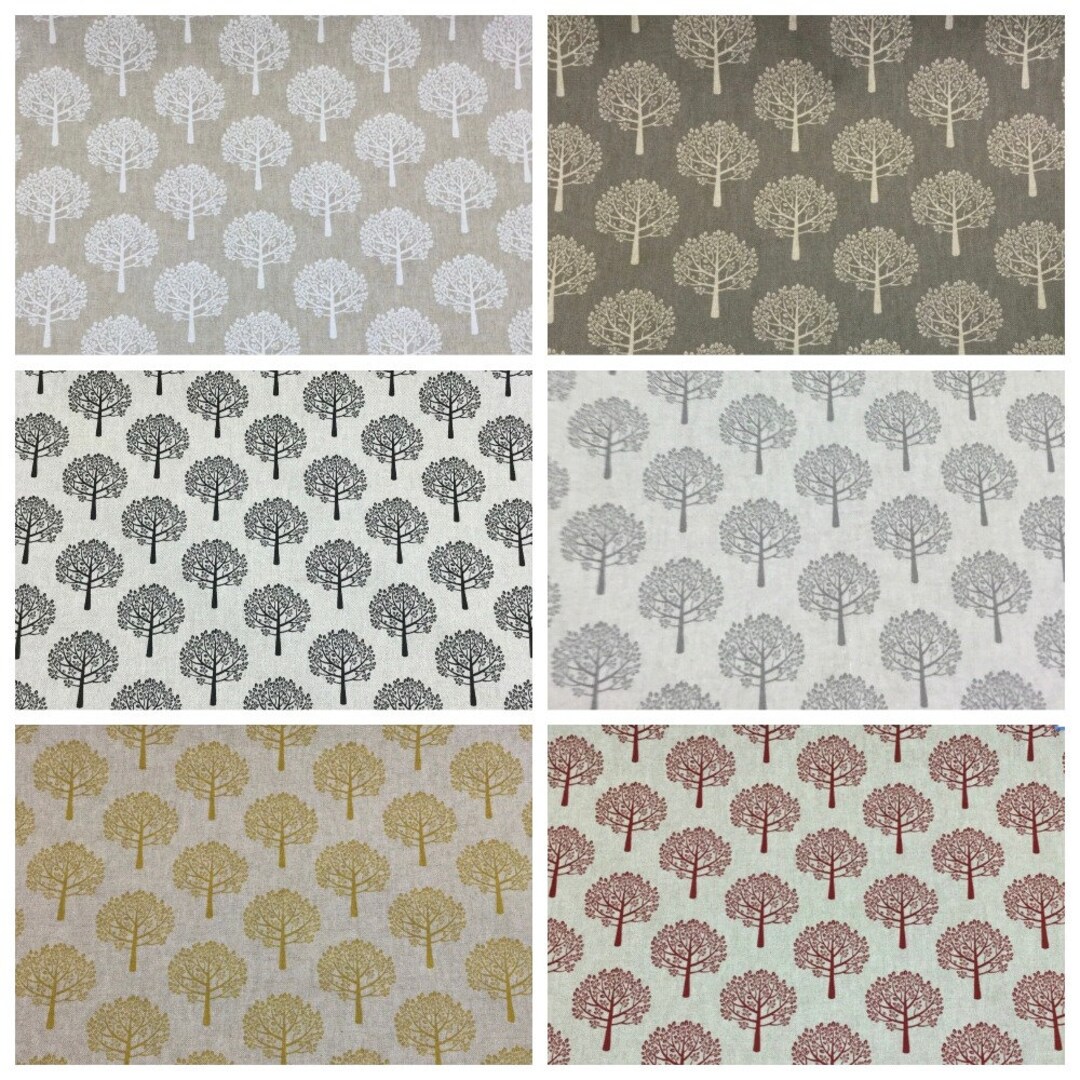 Mulberry Trees Table Runner Cotton Richlinen Look Design Etsy