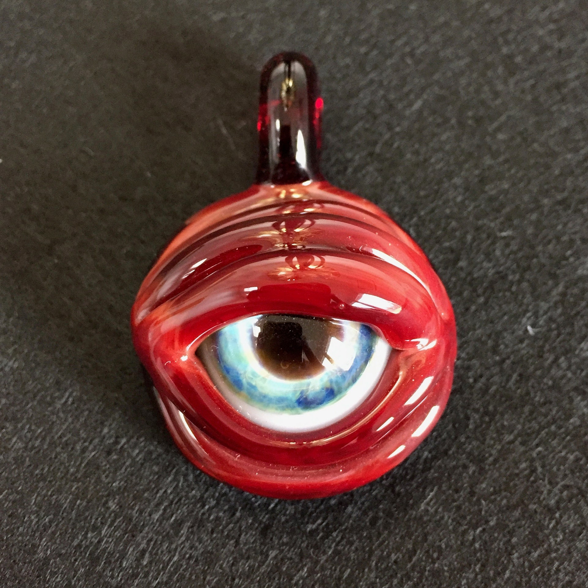 Glass Eye Pendant Etsy