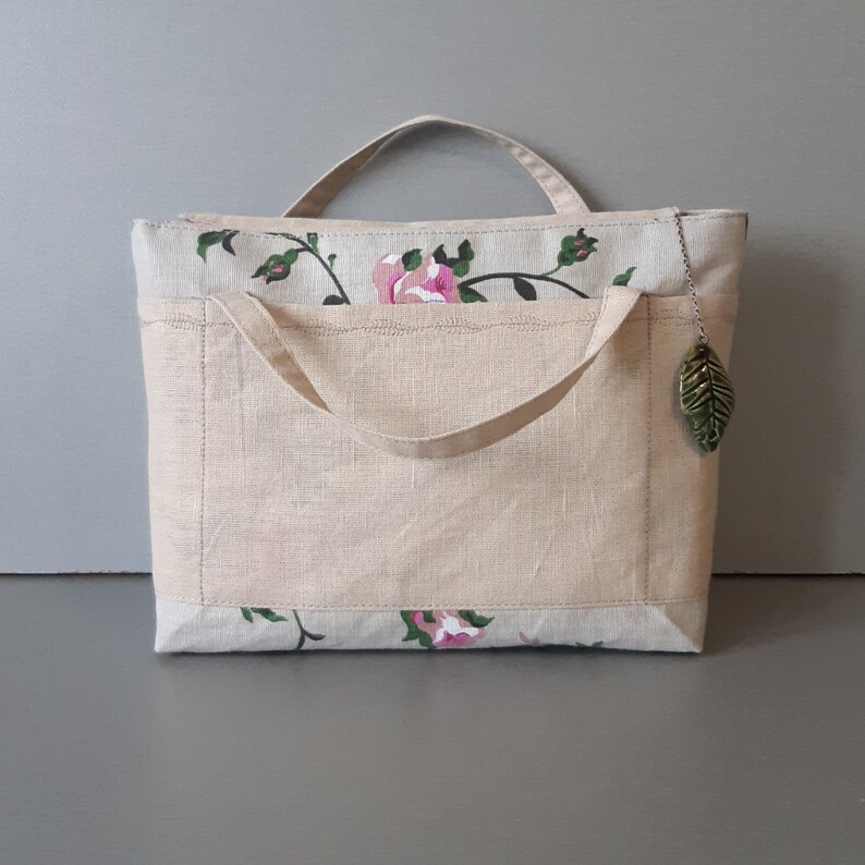 Travel cosmetic bag Makeup organizer with zipper made of Etsy