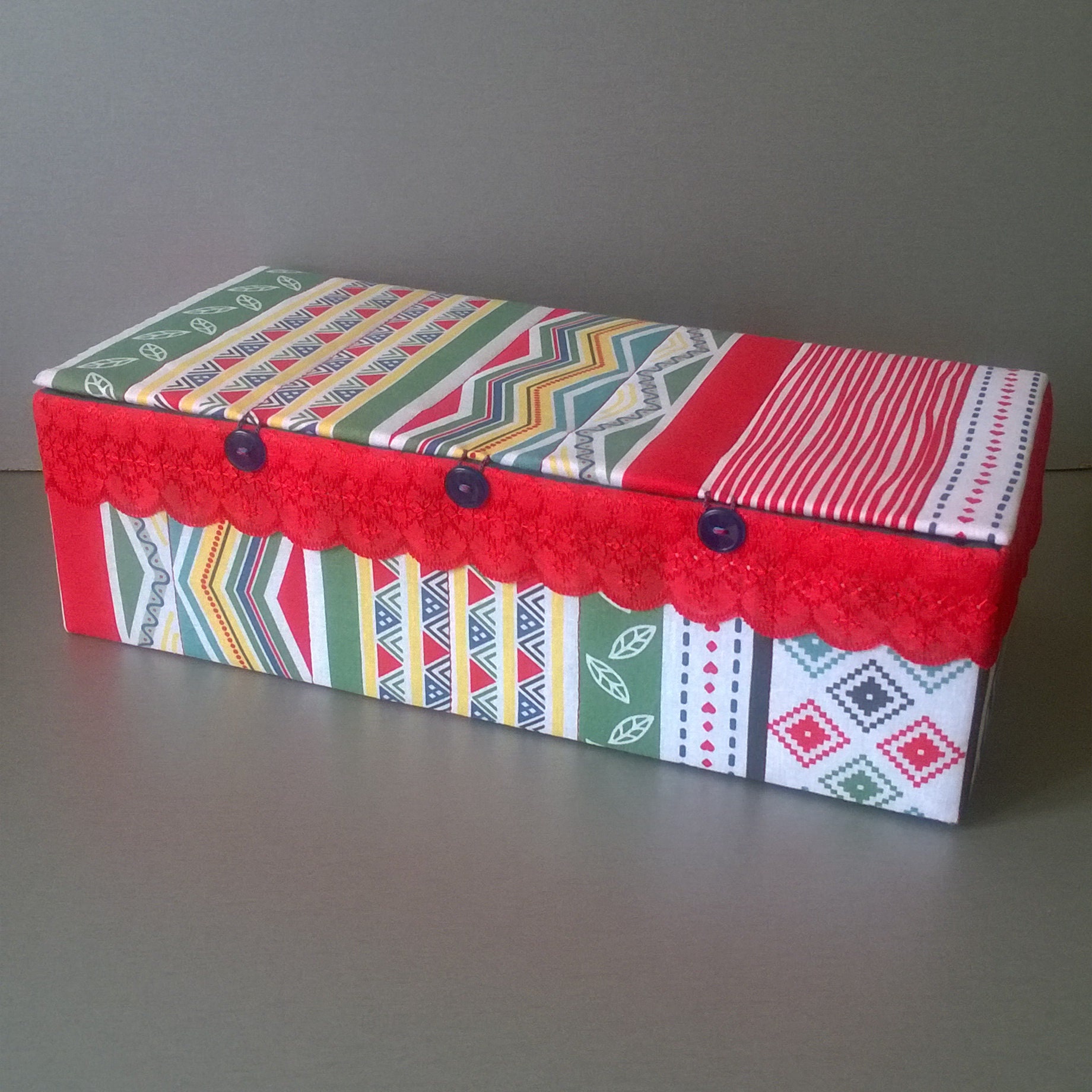 Storage box for knitting needles and knitting hooks Fabric box Etsy