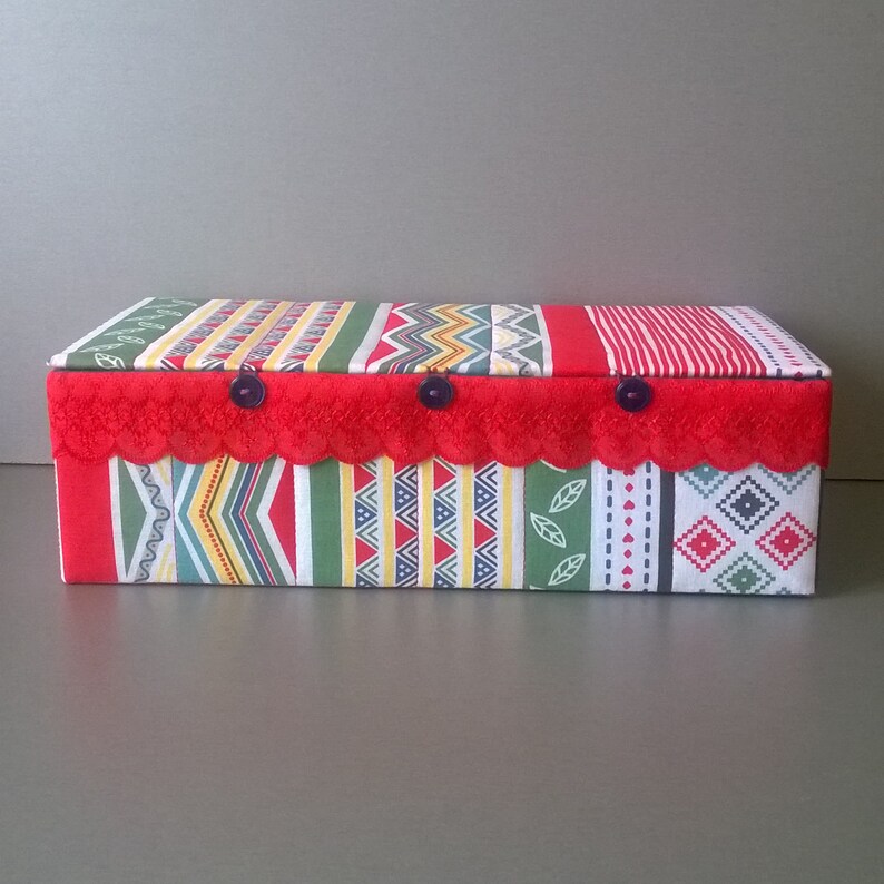 Storage box for knitting needles and knitting hooks Fabric box Etsy