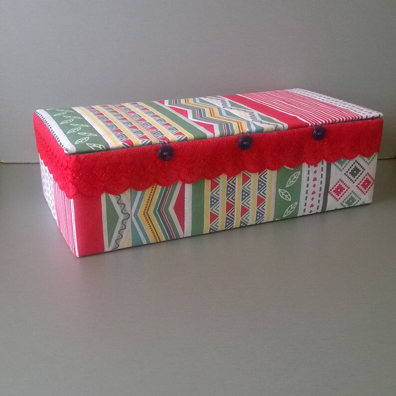 Storage box for knitting needles and knitting hooks Fabric box Etsy