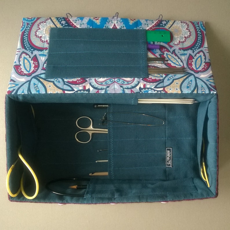 Storage box for knitting needles and knitting hooks Upcycle Etsy