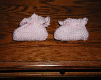 Knitted Baby Booties