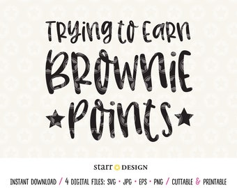 Brownie Points Svg Etsy