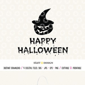 Happy Halloween SVG Digital Download file for Crafting and Cutting Machines