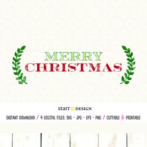 Merry Christmas svg, Christmas svg, Christmas Sign, Cutting file, Cut file, Cricut svg, SVG file, Christmas, Digital Download, SVG