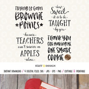 May include: A brown fabric pot holder with the text "Trying to Earn Brownie Points" in black. The pot holder is on a wooden surface with a red spatula and a box of Betty Crocker Fudge Brownie mix.