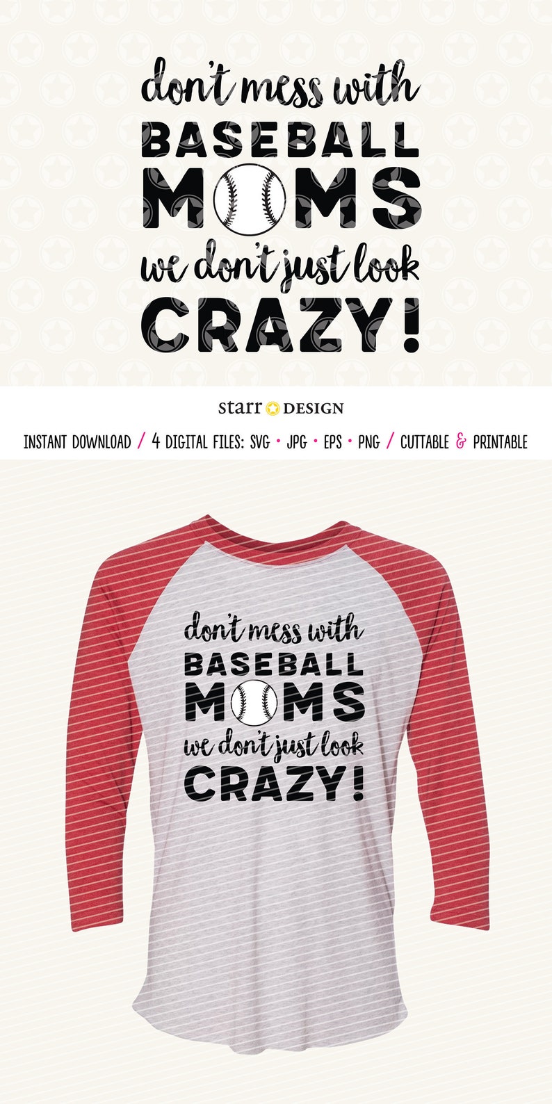 Download Baseball Mom svg Don't Mess with Baseball Moms Digital | Etsy