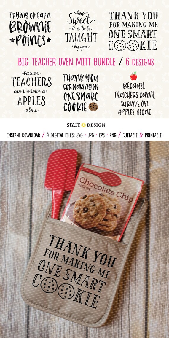 Download Teacher Gift Svg Big Bundle Svg For Oven Mitts And Potholder Etsy