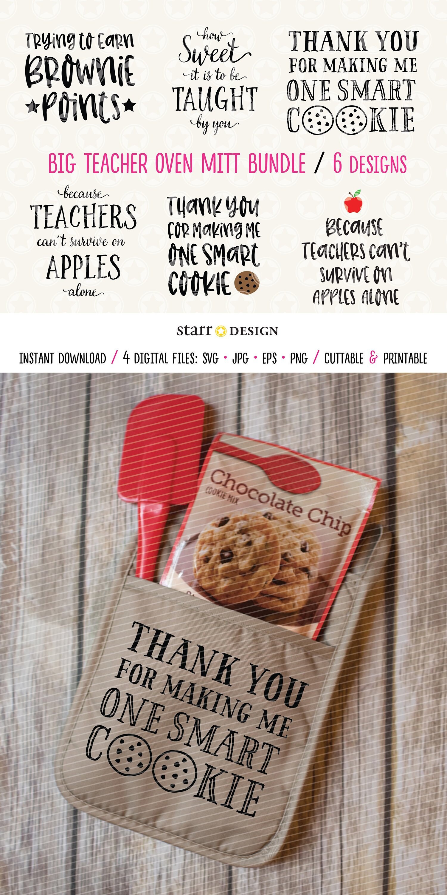 Download Teacher Gift Svg Big Bundle Svg For Oven Mitts And Potholder Etsy