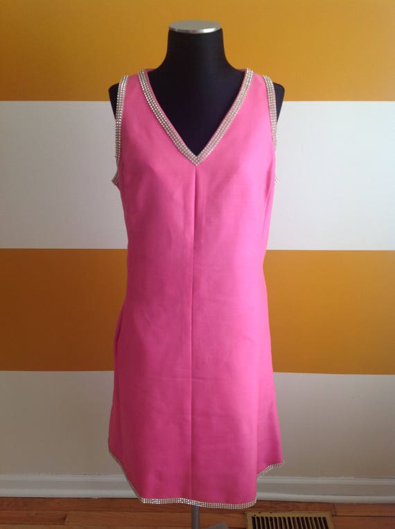 Pink Dress with Rinestones