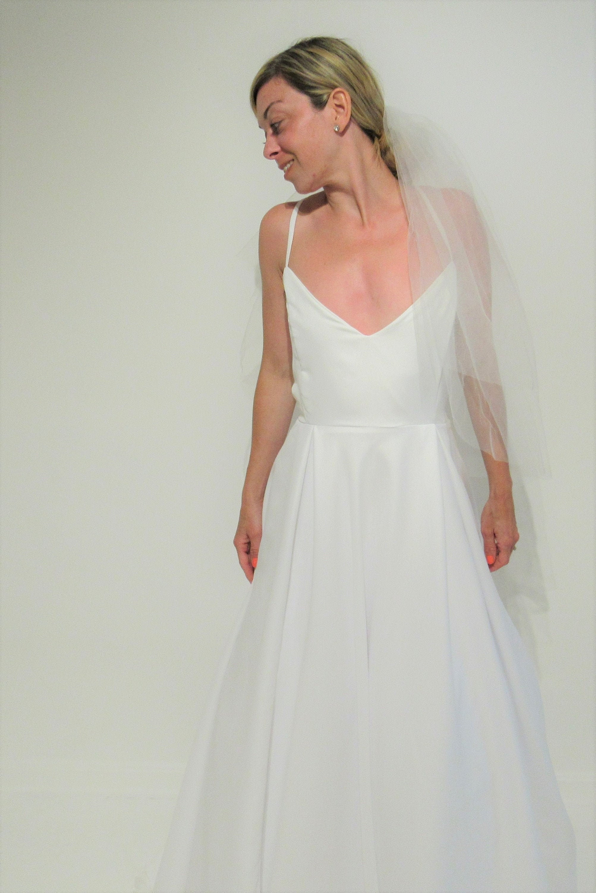 Yours Mine Bridal Gown Wedding Dress Crepe Wedding Gown Etsy
