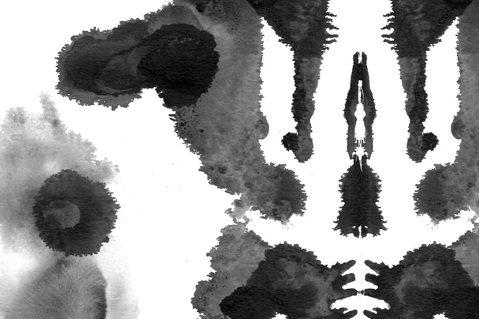 Contemporary Ink Blot Wall Art Print Modern Art Painting Etsy.de