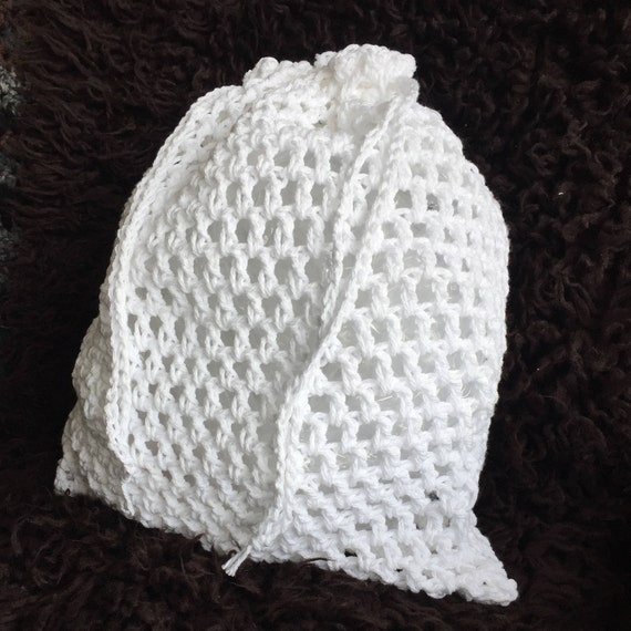 crochet laundry bag