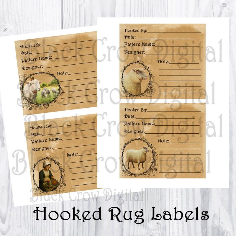 Hooked Rug Label Hooked Rugs - Etsy
