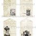 Vintage Sewing Printable Hang Tags, Buttons, Thread, Scissors, Corset ...