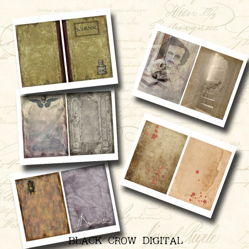 May include: A digital paper pack with 8 different vintage style papers. The papers feature various textures and colors, including brown, beige, gray, and purple. Some papers have a distressed look, while others have a more polished appearance. The papers are perfect for scrapbooking, card making, and other paper crafts.