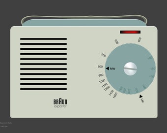 Braun Exporter 2 Radio graphic design giclée print