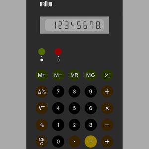 Braun ET66 Calculator graphic design giclée print