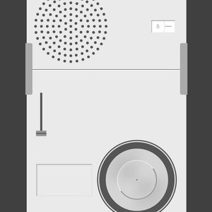 Braun TP1 Portable Audio System graphic design giclée print