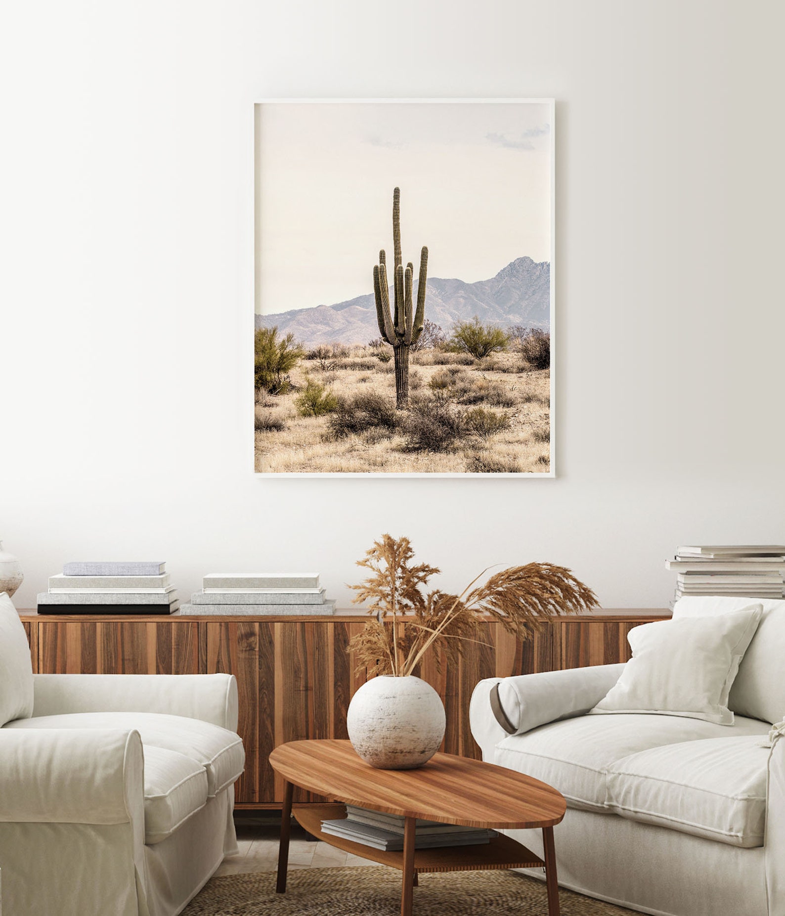 Desert Wall Art Desert Printable Cactus Wall Art Landscape - Etsy