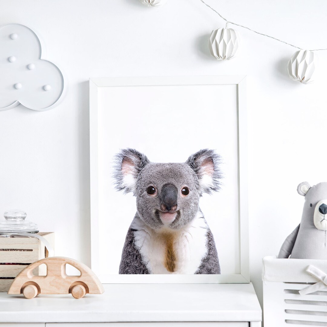 Koala Print, Nursery Wall Art, Baby Room Wall, Baby Animals, Printable ...