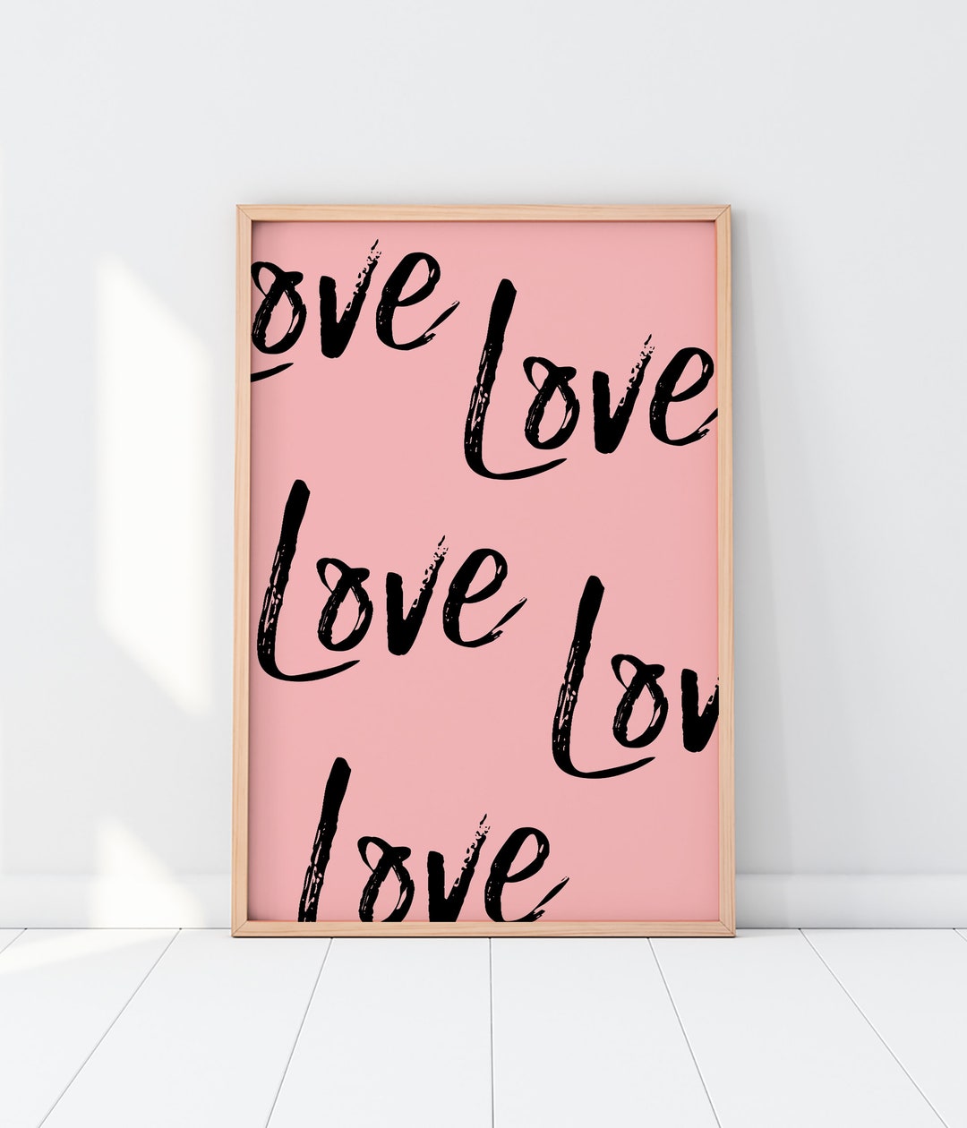 Love Print Printable Wall Art I Love You Print Calligraphy Etsy