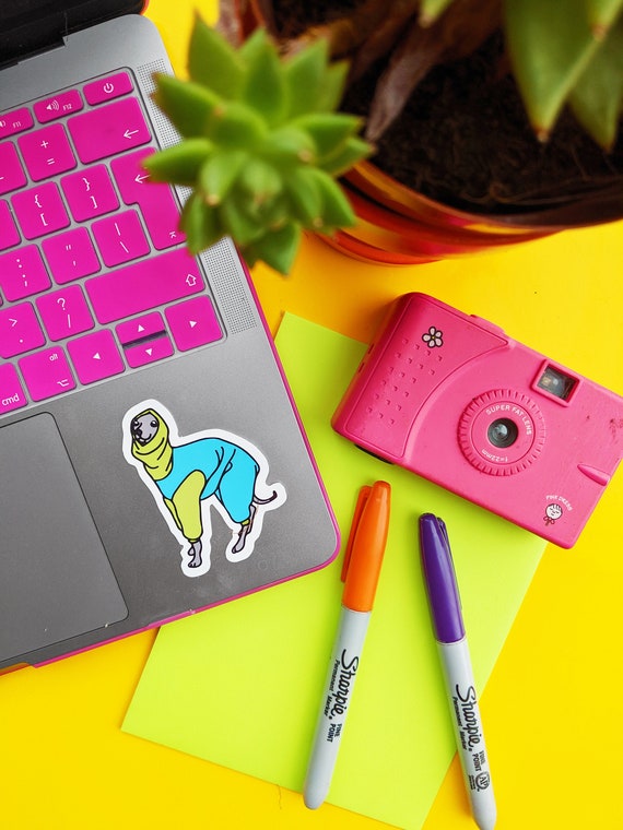 Whippet in a Onesie Sticker