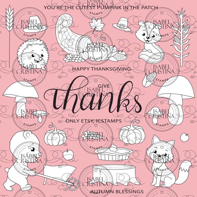 Thanksgiving IsabelCristinaStamps image 1 Thanksgiving IsabelCristinaStamps image 1