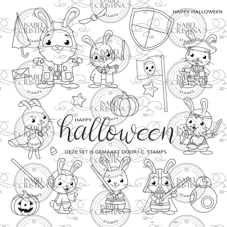 Hoppy Halloween 2019 IsabelCristinaStamps image 0 Hoppy Halloween 2019 IsabelCristinaStamps image 0
