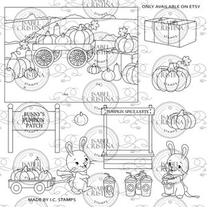 Pumpkin Patch background - IsabelCristinaStamps