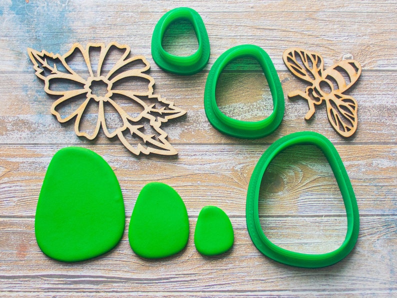 Polymer Clay Cutters Set 57. Pebble Etsy