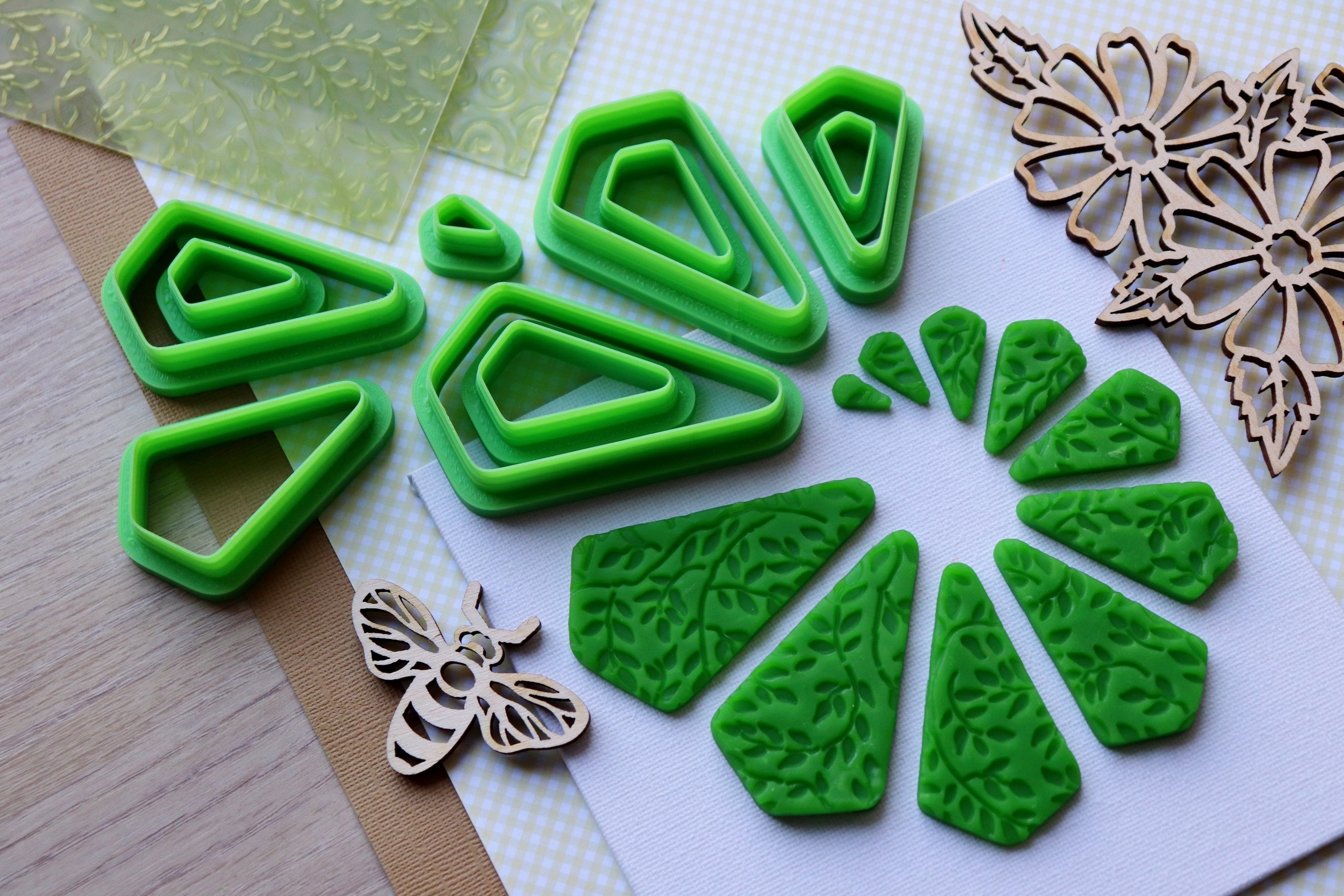 Polymer Clay Cutters Set 11. Crystal Shaped Cutters Etsy