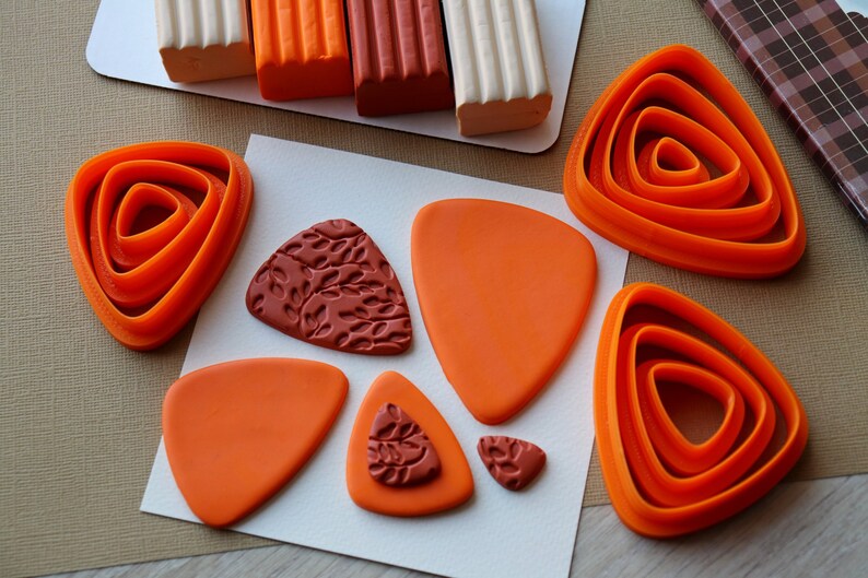 Polymer Clay Cutters Set 2. Asymmetric Triangle Etsy