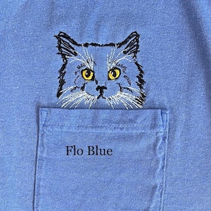 Shirt with cat in pocket hot sale
