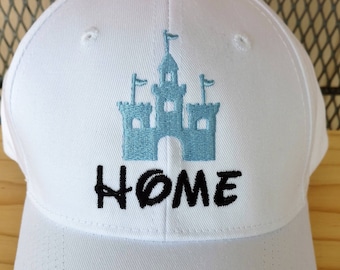 Princess Castle, Embroidered Hat, Theme Park Vacation, House of Mouse, Home Sweet Castle, Theme Park Cruise, Adjustable Baseball Cap