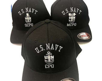 Chief Hat MONOCHROME, CPO Hat, Chief Petty Officer Hat, Silver Anchor, Chief Pride, Navy Pride, Navy Veteran, Sailor, Submariner Hat