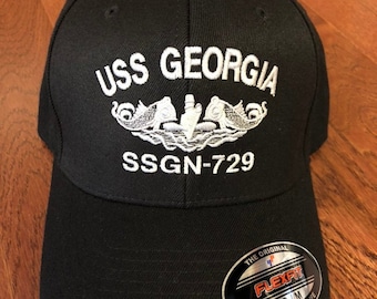 Navy Command hat, ALL SILVER, Enlisted Dolphins, Submarine warfare, Navy Pride, Navy Veteran, Sailor, Submariner Hat, Monochrome