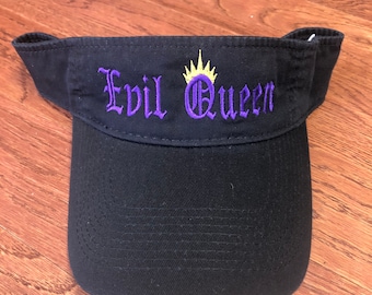 Evil Queen Visor, Villain hat, Maleficent, Not so scary, Disney Vacation