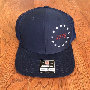 1776 Patriotic hat, American Revolution 13 Colonies Flag, 112 Richardson Snapback hat, His & Hers hat image 4