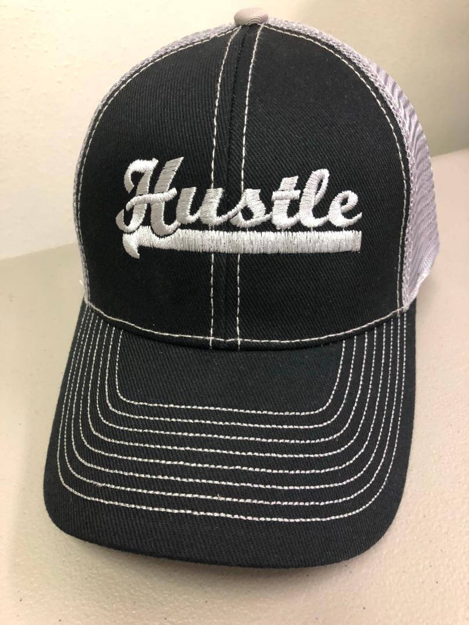 Hustle Hat Hustle Hard Side Hustle Embroidered Trucker Hat Etsy