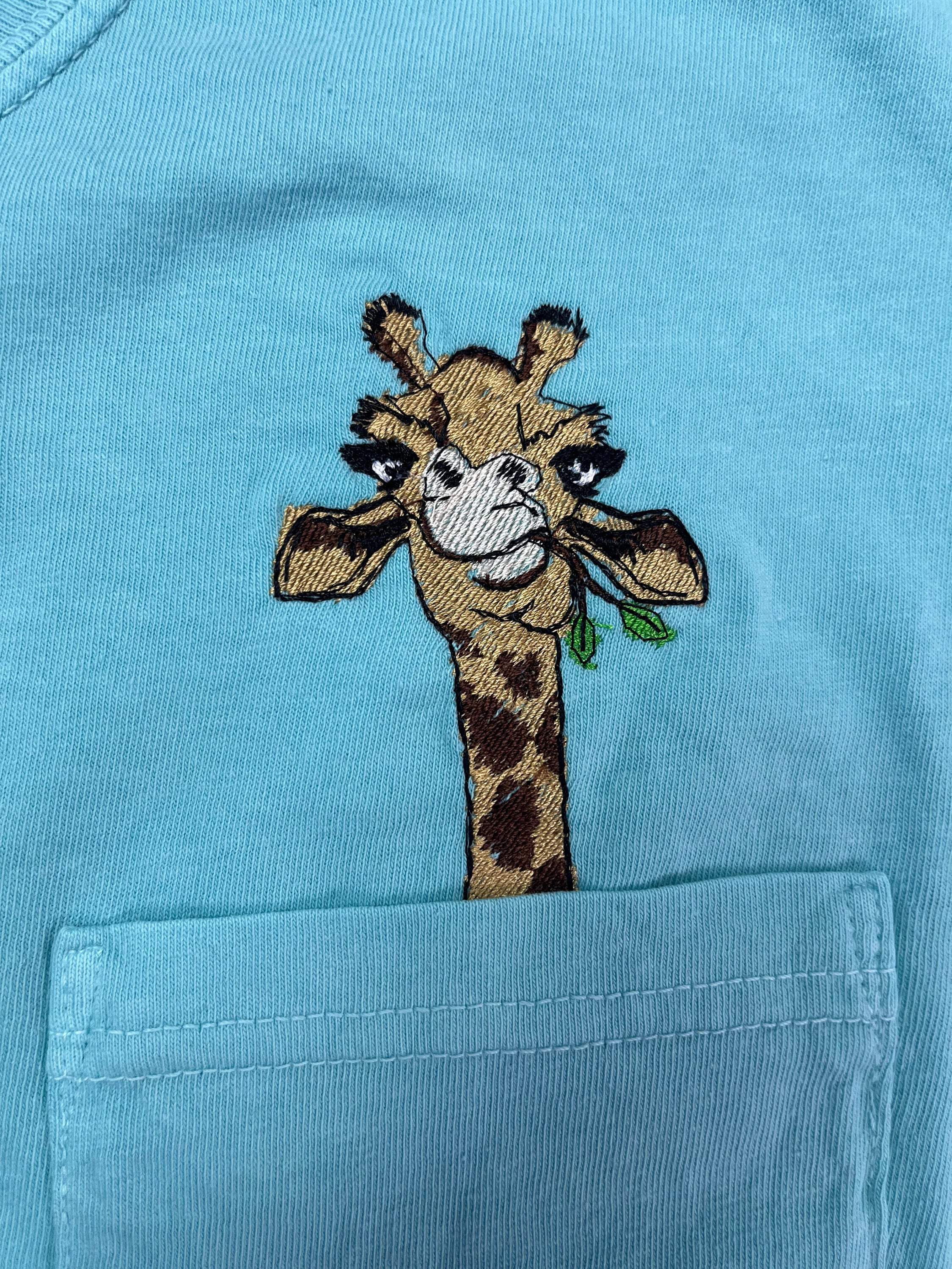 Giraffe Print Pocket Design